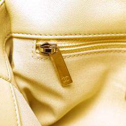 Pre Owned Chanel Yellow Medium Lambskin 19 Flap