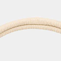 Pre Owned Chanel White Quilted Calfskin Expandable Zip Yacht Flap