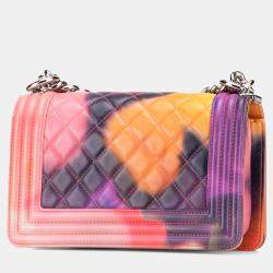 مملوكة مسبقًا Chanel Multicolor Small Lambskin Flower Power Boy Flap
