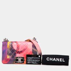مملوكة مسبقًا Chanel Multicolor Small Lambskin Flower Power Boy Flap