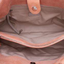 Pre Owned Chanel Pink Small Iridescent Calfskin Sea Hit Tote