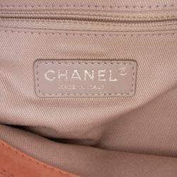 Pre Owned Chanel Pink Small Iridescent Calfskin Sea Hit Tote