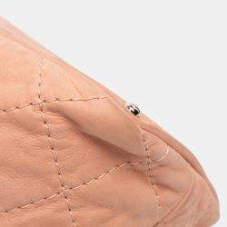 Pre Owned Chanel Pink Small Iridescent Calfskin Sea Hit Tote