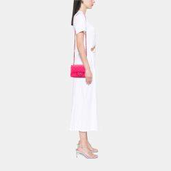 Pre Owned Chanel Pink Mini Rectangular Classic Lambskin Single Flap