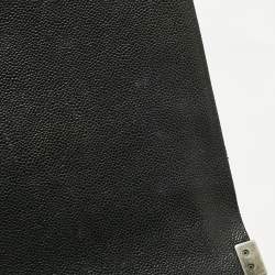 Pre Owned Chanel Black Quilted Caviar Leather Large Boy Flap Bag