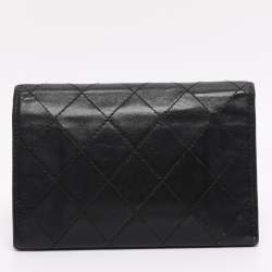 مملوكة مسبقًا Chanel Black Quilted Leather Cambon Ligne Wallet