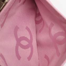 Pre Owned حافظة بطاقات شانيل جلد ليغني كيمبون مبطنة سوداء