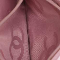 Pre Owned حافظة بطاقات شانيل جلد ليغني كيمبون مبطنة سوداء