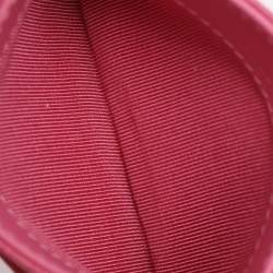 Pre Owned Chanel Pink Quilted Caviar Leather Classic Card Holder