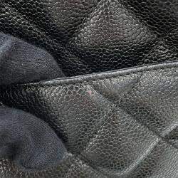 Pre Owned Chanel Medallion Tote Black Caviar Leather