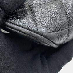 Pre Owned Chanel Medallion Tote Black Caviar Leather