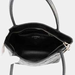 Pre Owned Chanel Medallion Tote Black Caviar Leather