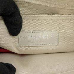 مملوكة مسبقًا حقيبة شانيل ماتيلسيه بحمالتين جلد أحمر