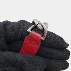 مملوكة مسبقًا حقيبة شانيل ماتيلسيه بحمالتين جلد أحمر