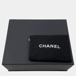 Pre Owned حقيبة ظهر شانيل مطرزة بالسلسلة جلد كافيار أسود