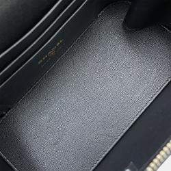 Pre Owned Chanel Matelasse Chain Vanity Black Lambskin