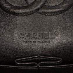 Pre Owned Chanel Pink Medium Classic Tweed Double Flap Bag