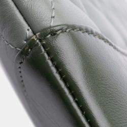 Pre Owned Chanel Grey Large Aged Calfskin Gabrielle O Case Clutch