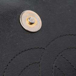 Pre Owned Chanel Black Medium Caviar CC Filigree Flap