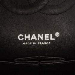 Pre Owned Chanel Black Medium Classic Caviar Double Flap