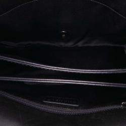 Pre Owned Chanel Black Large Tweed and Sequin Icons 3 Accordion Flap