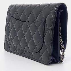 Pre Owned Chanel Patent 2.55 WOC Mini Crossbody Bag