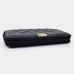 Pre Owned Chanel Boy Long Wallet
