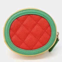 Pre Owned Chanel Multicolor Leather Caviar Coin Purse