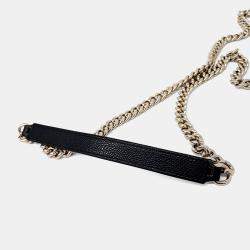 Pre Owned Chanel Black Leather Caviar Chevron Boy WOC Mini Crossbody Bag