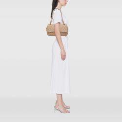 Pre Owned Chanel Brown Jumbo Quilted Caviar Easy Flap