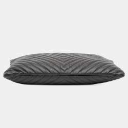 Pre Owned Chanel Black Large CC Chevron Caviar O Case Clutch