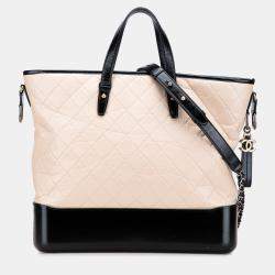 Pre Owned Chanel Brown Large Aged Calfskin Gabrielle Shopping Tote