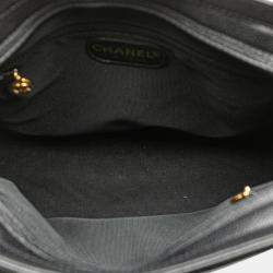 Pre Owned Chanel Black Triple CC Caviar Shoulder Bag