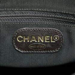 Pre Owned Chanel Black Triple CC Caviar Shoulder Bag