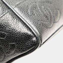 Pre Owned Chanel Black Triple CC Caviar Shoulder Bag