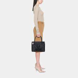 Pre Owned Chanel Black Caviar Medallion Tote