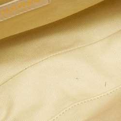 Pre Owned Chanel Beige Quilted Leather Coco Pleats Flap Bag