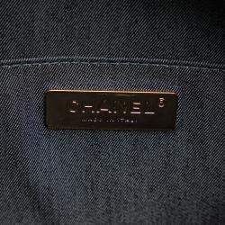 Pre Owned Chanel Black Crumpled Calfskin En Vogue Round Bag