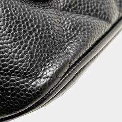Pre Owned Chanel Black Caviar Medallion Tote