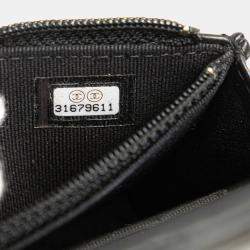 Pre Owned Chanel Black Quilted Calfskin Maxi Pearls Clutch With Chain