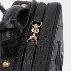 Pre Owned Chanel Small Caviar Filigree Vanity Case