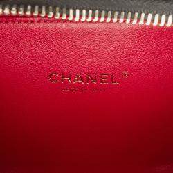 Pre Owned Chanel Small Caviar Filigree Vanity Case