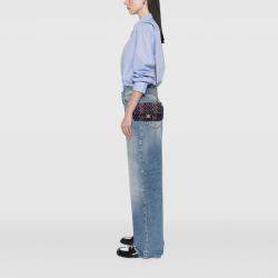 Pre Owned Chanel Multicolor Mini Rectangular Classic Multicolor Cotton Stitched Single Flap