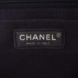 Pre Owned Chanel Paris-Salzburg Jumbo Bicolor Quilted Lambskin Tyrolean Flap
