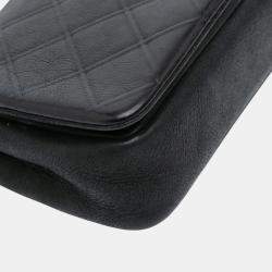 Pre Owned Chanel Small Diamond Embossed Calfskin New Chic Flap