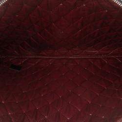 Pre Owned Chanel Large Quilted Nylon O Case Clutch