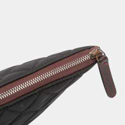 Pre Owned Chanel Large Quilted Nylon O Case Clutch