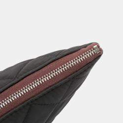 Pre Owned Chanel Large Quilted Nylon O Case Clutch