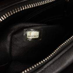 Pre Owned Chanel Black Tweed and Resin Zipped Chain Shopping Bag