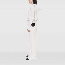 مملوكة مسبقًا Chanel Black Quilted Patent Round As Earth Crossbody